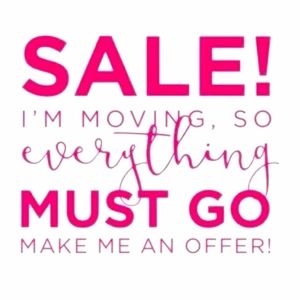 Moving Sale!!